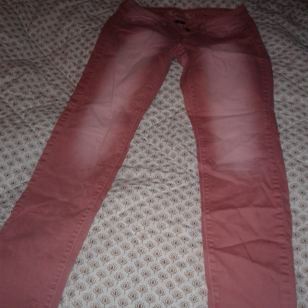 American Eagle AE sz 4 NEW blush pink skinny jeans